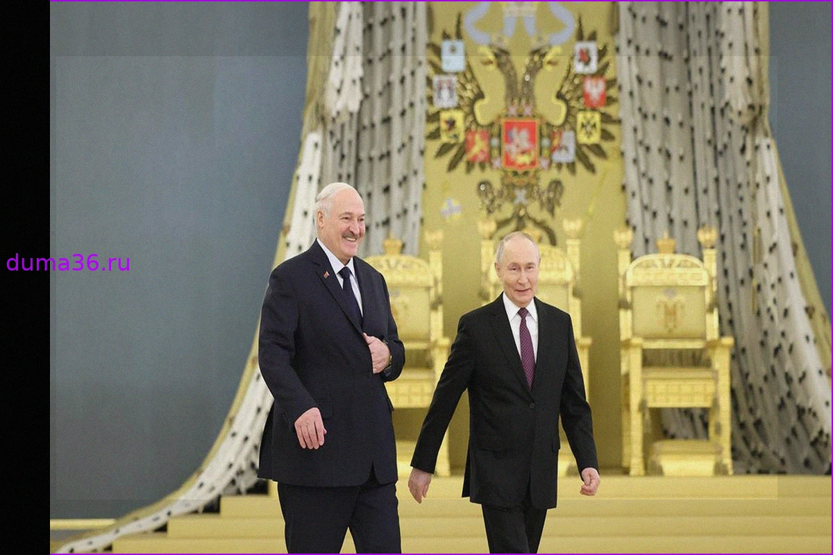 Встреча Путина и Лукашенко на праздновании 9 Мая в Москве