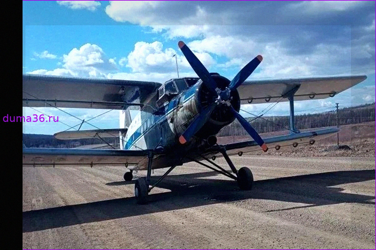Аварийная посадка самолета Ан-2 на грунтовую дорогу в Бурятии