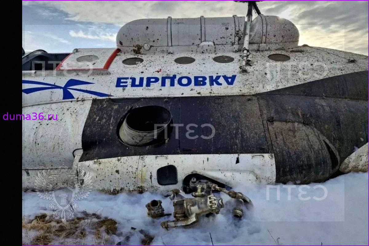 Жесткая посадка вертолета с вахтовиками в российском регионе